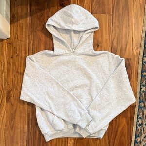 SKIMS Cotton Fleece Classic Hoodie Light Heather Grey size XS